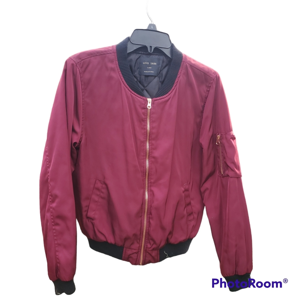 burgundy jacket